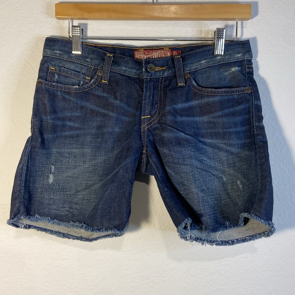 LUCKY AMERICANA  Low Rise  Boho Festival Cowgirl SHORT SIZE 0 Y2K USA